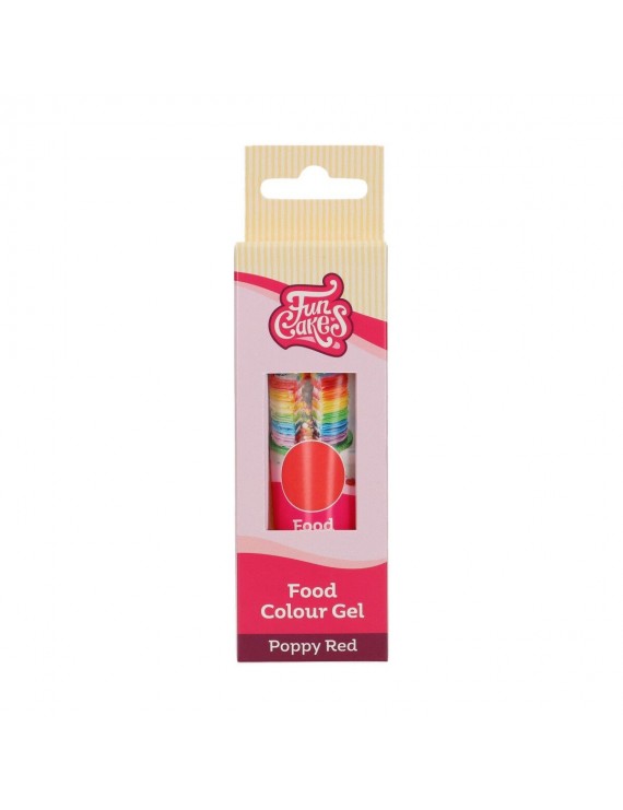 FunCakes Colorante Concentrado en Gel - Poppy Red 30g