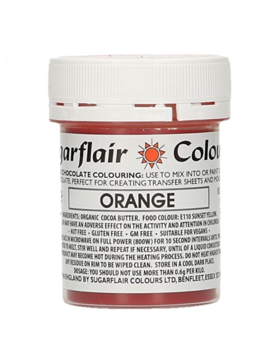 Sugarflair Colorante para chocolate Naranja 35g