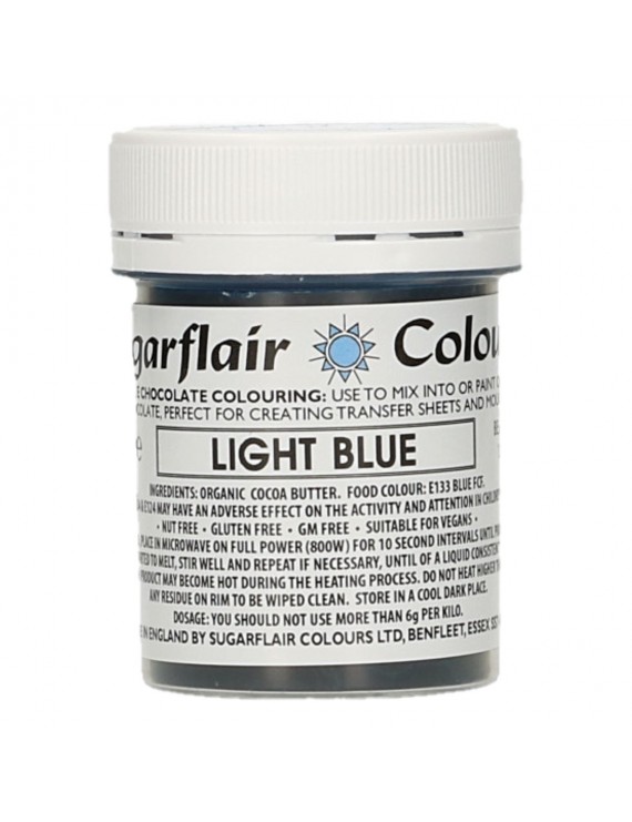 Sugarflair Colorante para Chocolate Azul claro 35g