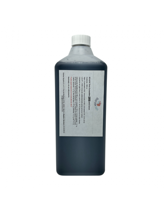 Botella de Tinta Comestible de 1000ml - Color Negro