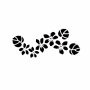 Jem Plantilla / Stencil- Violeta (117 X 50MM / 4.75 X 2)