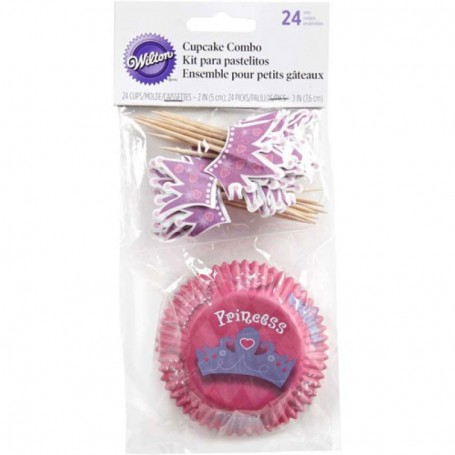 Wilton Combo Pack Cupcakes Princesas 24u.
