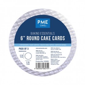 PME - Pack de 3 Bases Redondas para Tartas 152MM