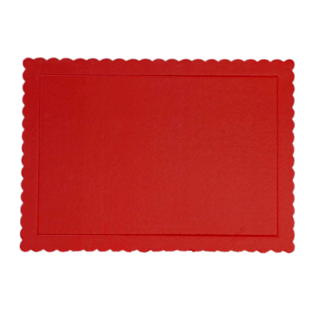 Bandeja Rectangular Extra Fuerte Rojo 30 X 40 Cm x 3mm