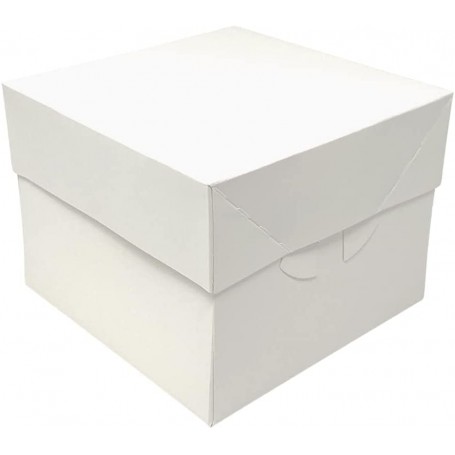 Caja Tarta Blanca 20.3 X 20.3 X 15.2 Cm. Altura
