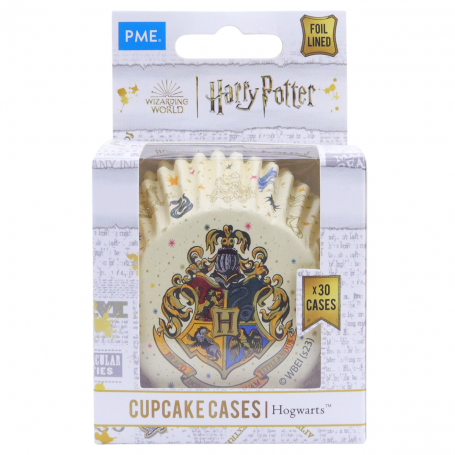 Harry Potter Cápsulas para Cupcakes Forradas de Aluminio, Set de 30, Escuela de Hogwarts