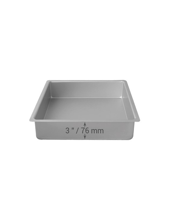 PME Molde de Aluminio Anodizado 33 X 33 X 7,5 CM