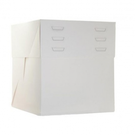Caja Tarta Blanca Altura Regulable 35 X 35 X 20 A 30 Cm. Altura
