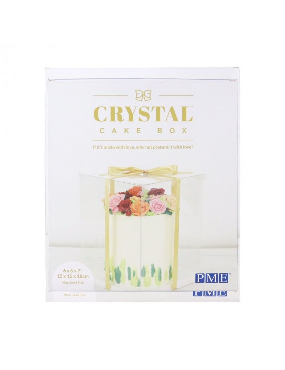 Pme Caja de Crystal para Tartas- 15cm