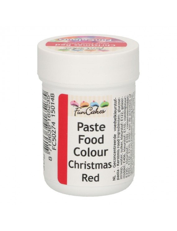 Funcakes Colorante en Pasta Rojo de Navidad - 30g